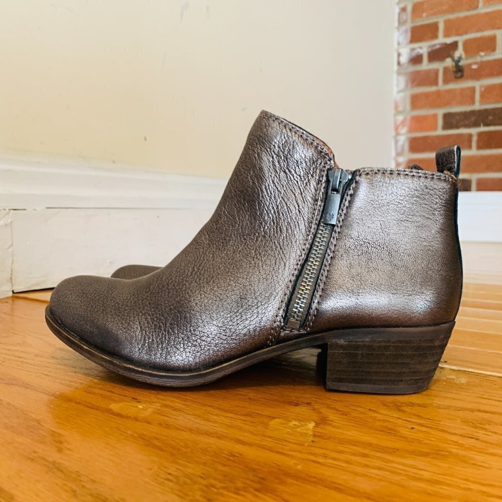 LUCKY BRAND SHOES BOOTS BOOTIES HEEL Size 7.5 37.5 M EXCELLENT - Picture 7 of 14